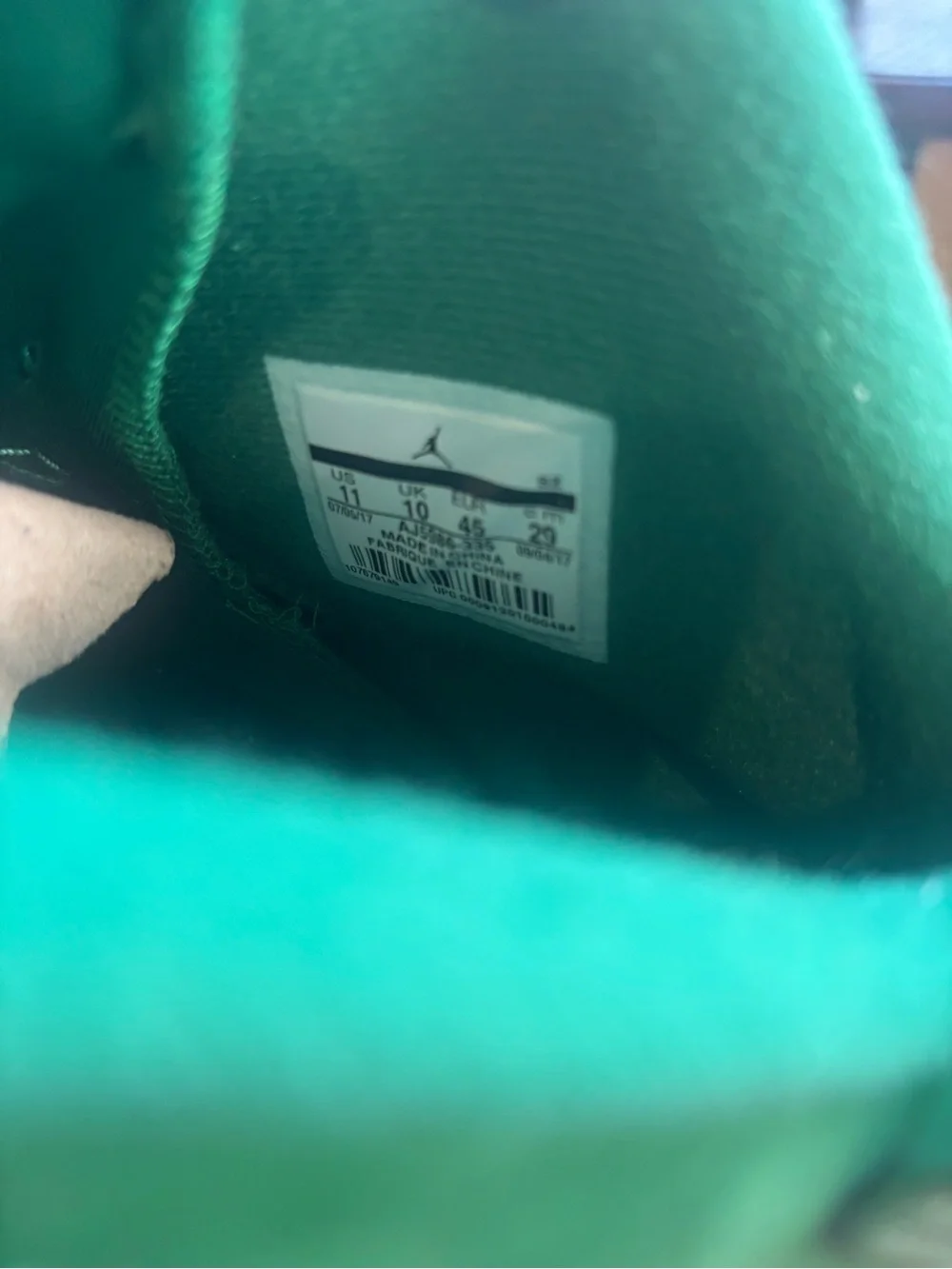 Air Jordan 6 Retro NRG - Green Suede Gatorade - Size 11 with box